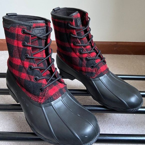 SPERRY Men Saltwater Duck Boots - NEW NIB NWB NWT - Picture 7 of 8